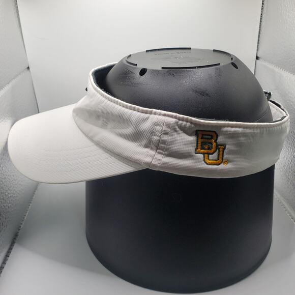 Nike Baylor University Visor BU White Adjustable Golf Tennis Hat NCAA Gear - Picture 2 of 11